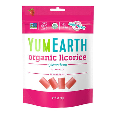 Yum Earth Organic Licorice Strawberry 142g